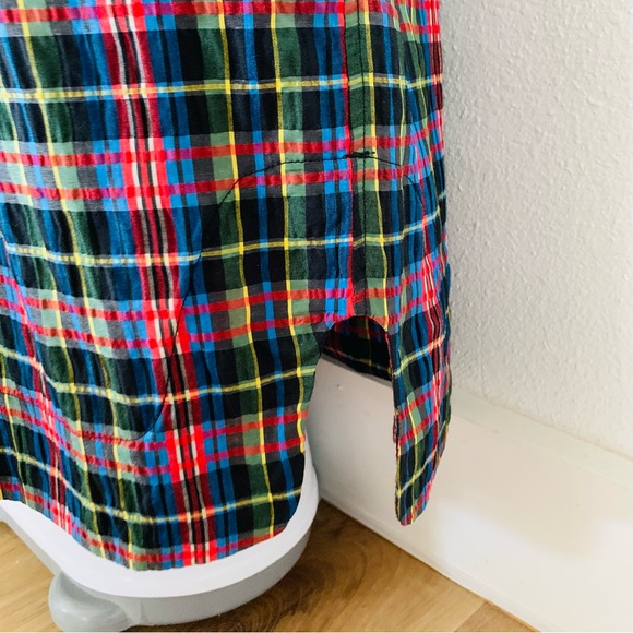 Sold! Gianni seersucker plaid smocked dress - Picture 15 of 16